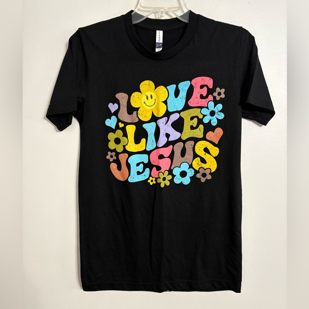 Black Love Like Jesus T-Shirt by LIF Apparel New without tags Size Small